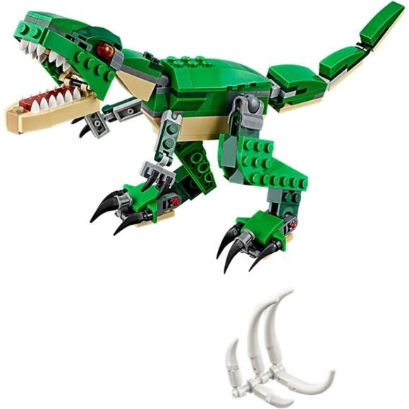 3 in 1 Mighty Dinosaur Toy, Transforms from T. rex to Triceratops to Pterodactyl - Picture 4 of 7